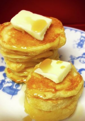 かわいいおやつ簡単もちもちミニパンケーキ-レシピのメイン写真