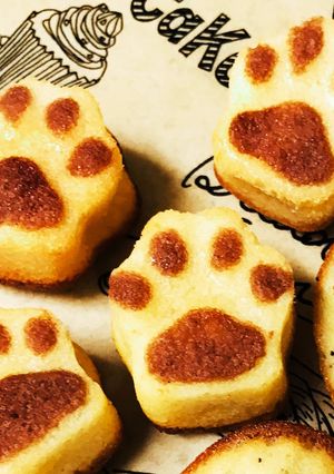 可愛い♡肉球型のフィナンシェ♪♪-レシピのメイン写真