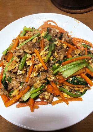 豚肉と野菜の味噌炒め(偽マーマー○ース)-レシピのメイン写真