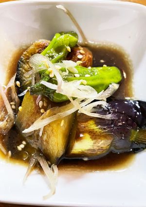 茄子とししとう焼き浸し。味付は１つ！-レシピのメイン写真