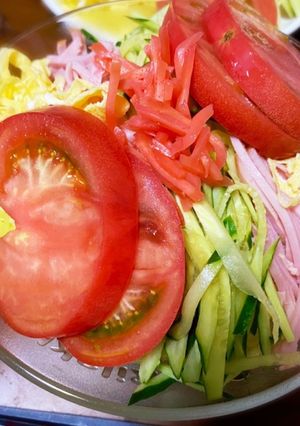 簡単!タレも手作り冷やし中華!-レシピのメイン写真
