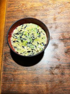 ヒジキと長ネギのかき玉味噌汁-レシピのメイン写真