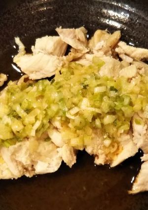 蒸し鶏のねぎ載せ-レシピのメイン写真