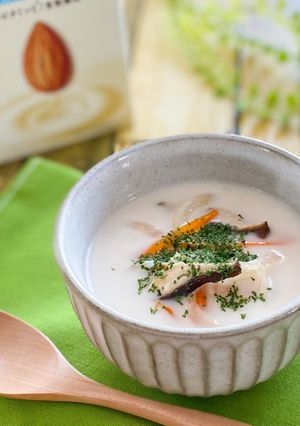 【アーモンドミルク】野菜たっぷりスープ-レシピのメイン写真