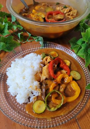 電子レンジで簡単☆夏野菜カレー-レシピのメイン写真