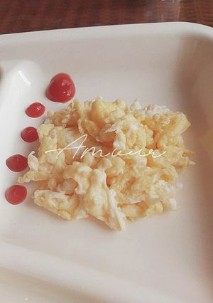 材料２つ！ふわふわ♡スクランブルエッグ♪-レシピのメイン写真