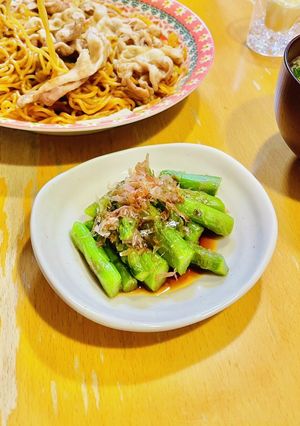 簡単あと一品♪アスパラ炒め☆おかかポン酢-レシピのメイン写真