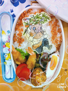 キャラ弁 オブアート 嘴平伊之助 鬼滅-レシピのメイン写真