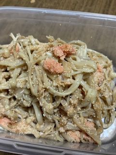 簡単お弁当☆エノキの明太バター炒め-レシピのメイン写真