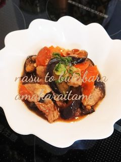 お弁当にも♪ナスと豚バラの甘辛生姜炒め-レシピのメイン写真