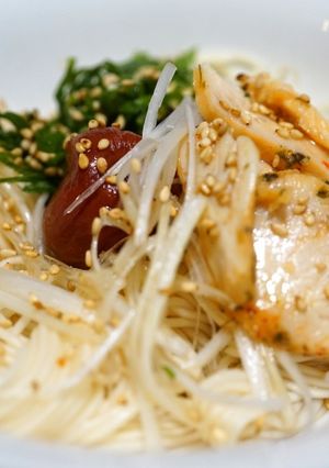 薬味と梅の素麺☆-レシピのメイン写真