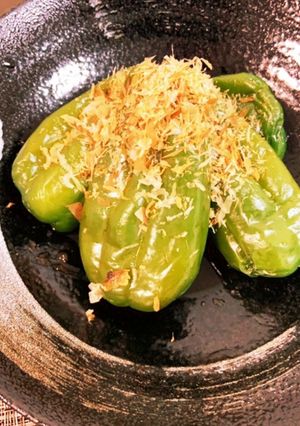 レンジで一瞬　ピーマンの酒蒸し-レシピのメイン写真
