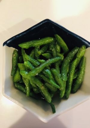 いんげん消費に!花椒とにんにく炒め-レシピのメイン写真