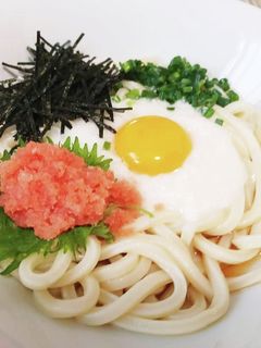 超簡単!冷やし明太とろろうどん!!-レシピのメイン写真