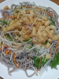 かっぱえびせんの蕎麦サラダ-レシピのメイン写真