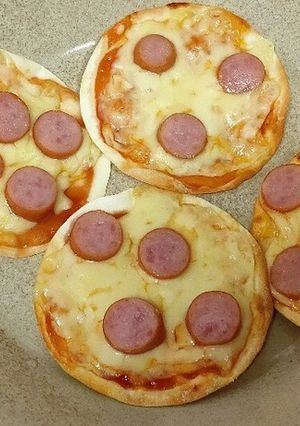 餃子の皮ピザ-レシピのメイン写真