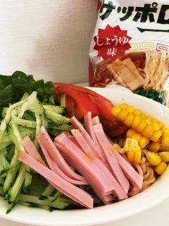 冷やし中華風しょうゆラーメン-レシピのメイン写真