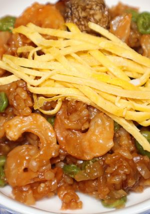 相葉マナブ☆岡山☆干しえびでえびめし釜飯-レシピのメイン写真
