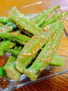 【簡単】オクラの胡麻和え-レシピのメイン写真