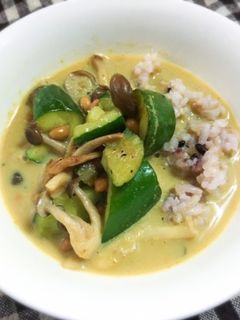 簡単ヘルシー☆きゅうりと納豆の夏カレー-レシピのメイン写真