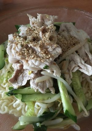 サッポロ一番塩ラーメンでナムルな冷麺❣️-レシピのメイン写真