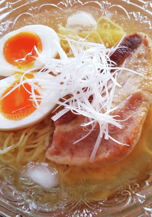 冷やしラーメン＊鶏と豚の冷製醤油ラーメン-レシピのメイン写真