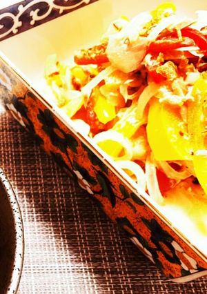 パプリカとツナとオニオンの簡単温サラダ-レシピのメイン写真