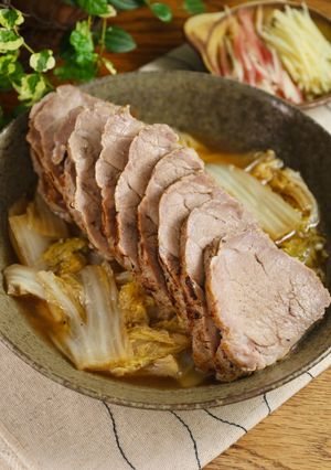 塩こうじでやわらか蒸し豚♪-レシピのメイン写真