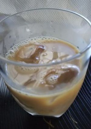 深煎り豆から作るアイスカフェオレ(覚書)-レシピのメイン写真