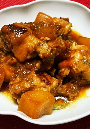 手羽元の梅ジャム煮-レシピのメイン写真