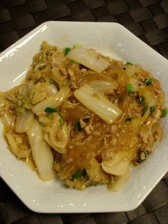 白菜たっぷりの麻婆春雨-レシピのメイン写真