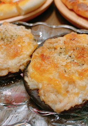 簡単おつまみ♪椎茸のオニオンツナのせ-レシピのメイン写真