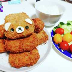 リラックマコロッケ、キャラ弁に最適-レシピのメイン写真