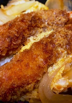 簡単！エビフライの卵とじ丼！-レシピのメイン写真