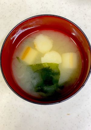 朝から簡単に ふとわかめの味噌汁^^-レシピのメイン写真