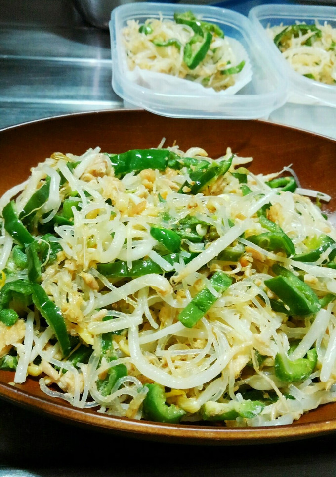 弁当のおかず、酒のツマミ。簡単もやし炒め-レシピのメイン写真