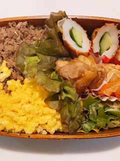 そぼろ弁当-レシピのメイン写真