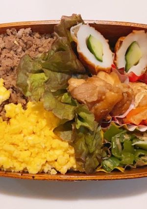 そぼろ弁当-レシピのメイン写真
