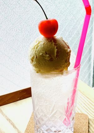糖質オフ☆ココナッツクリームソーダ♪-レシピのメイン写真