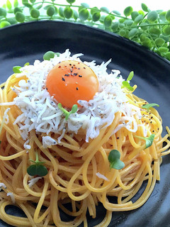 カルディのウニバターでしらすのせパスタ-レシピのメイン写真