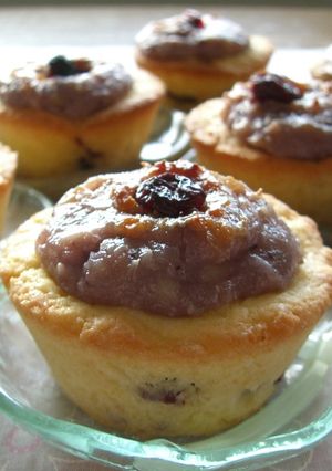 チーズとクランベリーの米粉カップケーキ-レシピのメイン写真