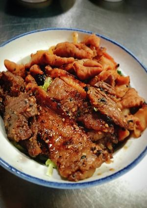 三種焼肉丼 ❨(@≧↺≦@)❩ノ-レシピのメイン写真