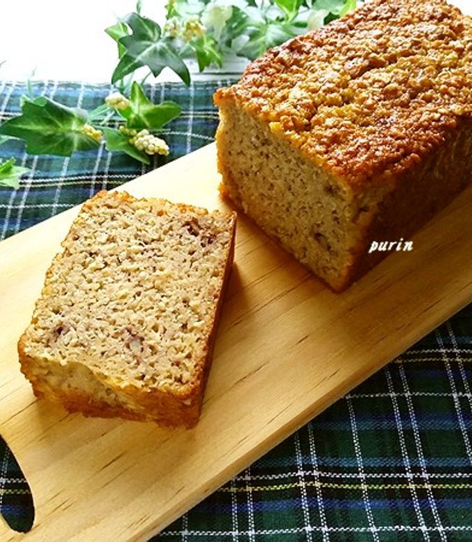 ノンオイル♪オートミールのバナナケーキ-レシピのメイン写真