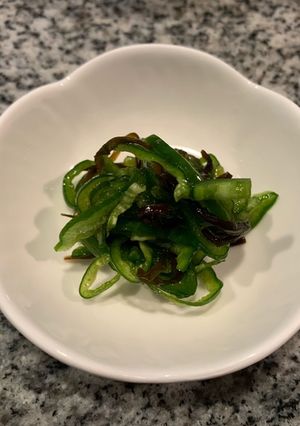【簡単作り置き】ピーマンと塩昆布の和え物-レシピのメイン写真