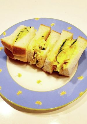 簡単☆味玉ときゅうりのサンドイッチ-レシピのメイン写真