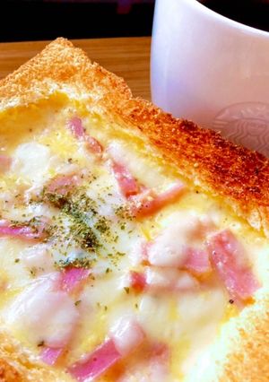 トロける濃厚カルボ風トースト#1-レシピのメイン写真