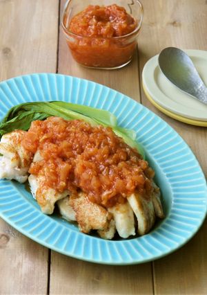 簡単♪やわらか鶏胸肉のチリソースかけ-レシピのメイン写真