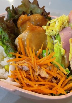 お弁当に！アスパラベーコンの卵炒め-レシピのメイン写真