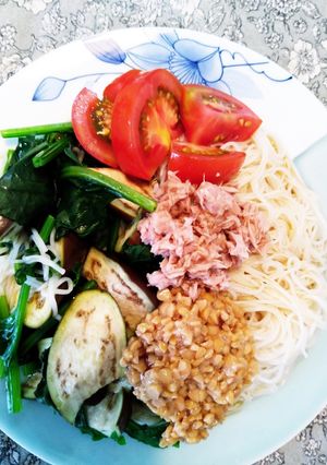 夏の妊婦ランチ！アレンジそうめん-レシピのメイン写真