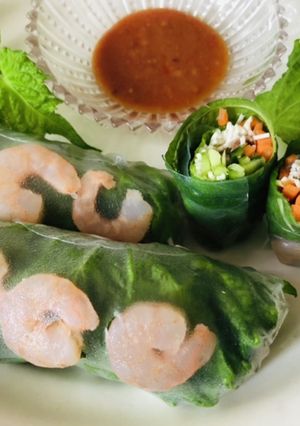 とうふそうめん風で低糖質な生春巻き-レシピのメイン写真